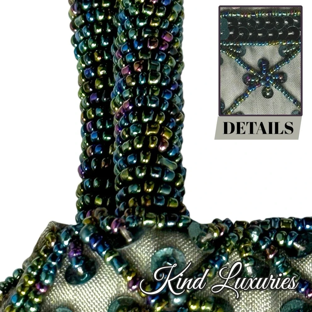 Vintage New Old Stock Beaded And Sequined Bag